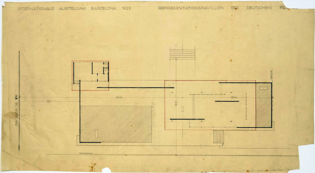 Historic planimetry of the Pavilion